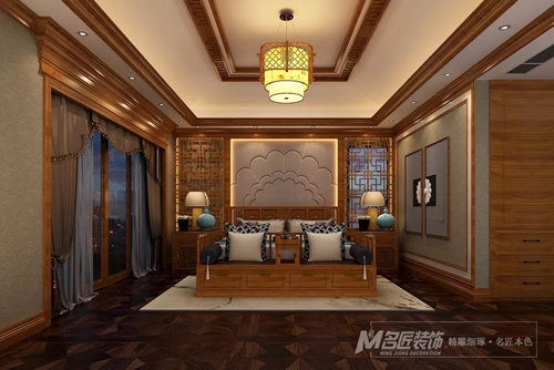 珠海市中海寰宇天下新中式風格別墅裝修案例